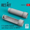 RESKIT RSU48-0194 F-14 (B,D) TOMCAT OPEN EXHAUST NOZZLES FOR GWH KIT (3D PRINTED) 1/48